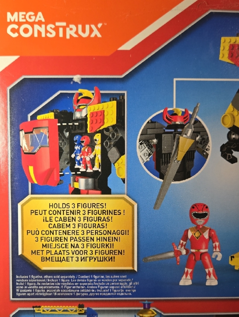 Used Power Rangers Mighty Morphin Megazord Set Mega Construx - Picture 5 of 7